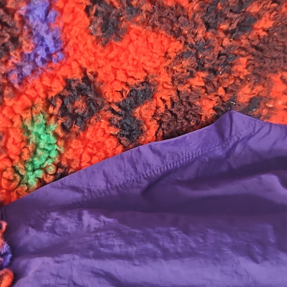 Urban Outfitters Multicolor Fleece with Purple Zipper - Picture 4 of 7
